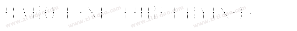 Baro Line ThreebyInd字体转换